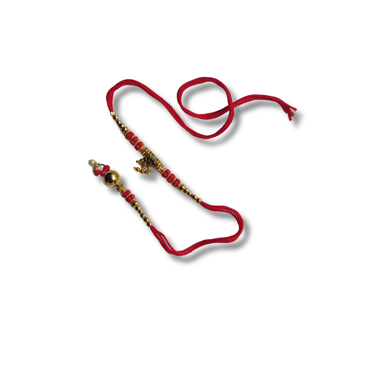 Elegant Beaded Lumba Rakhi for Bhabhi