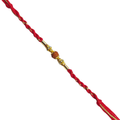 Red and Gold Beaded Bhai Rakhi