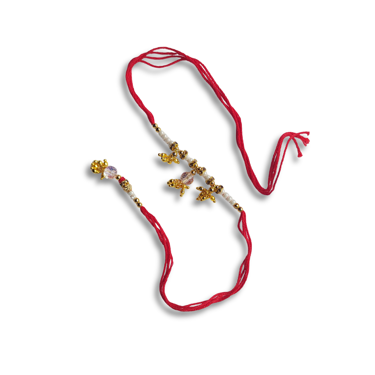 Designer Floral Charm Lumba Rakhi for Bhabhi